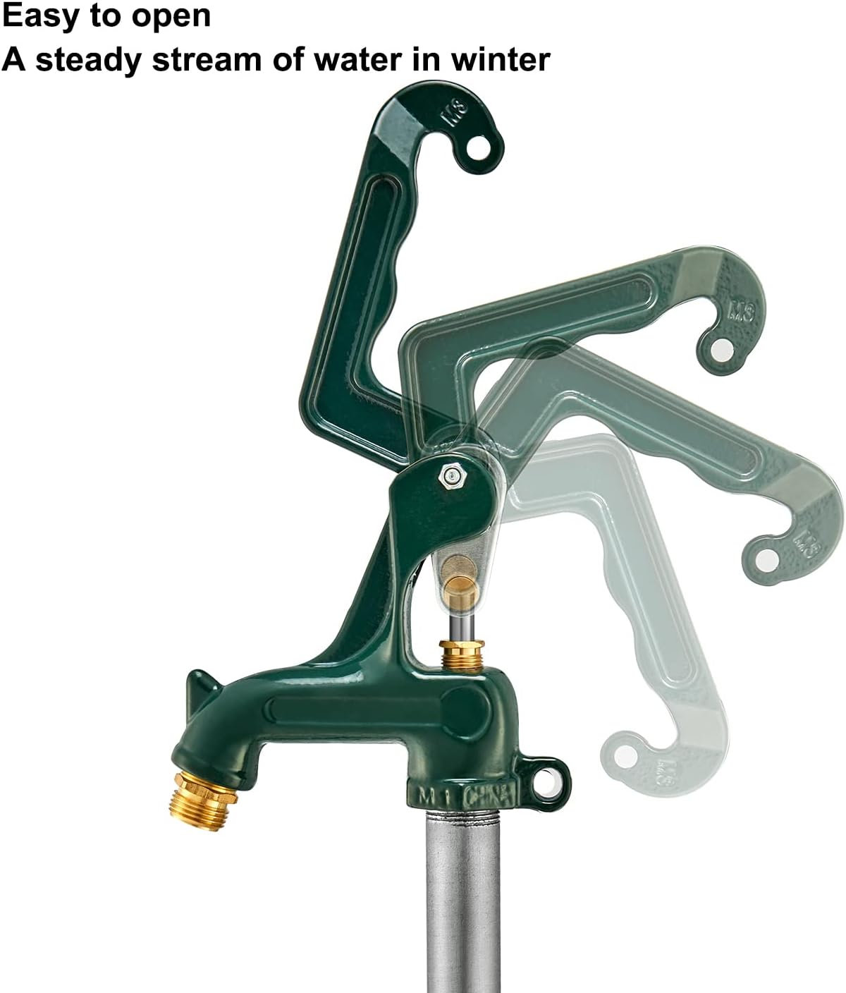 Green Frost-Free Yard Hydrant 3/4" Pipe Connection 39.4" Total Length D292812