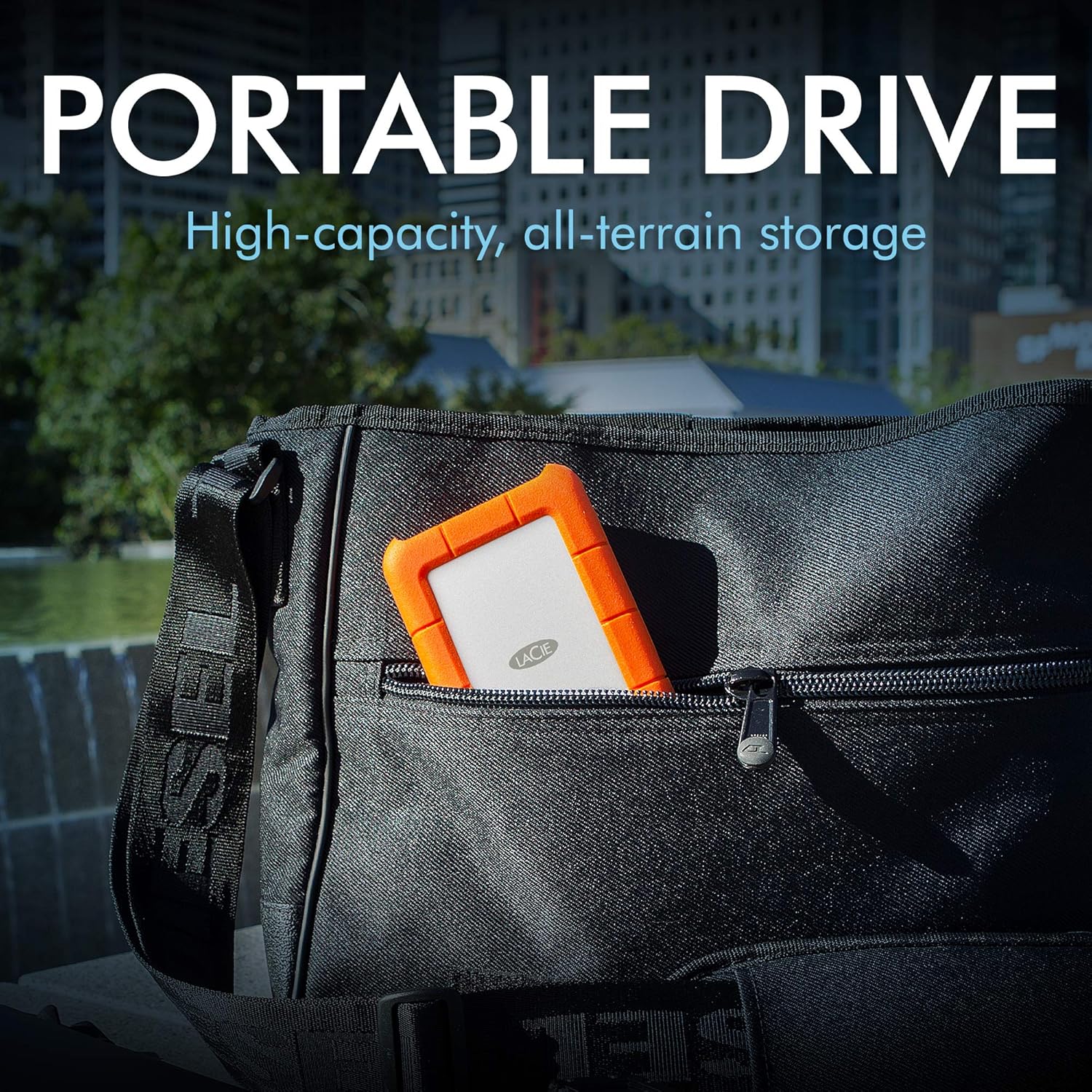 5TB Portable External HDD, USB 3.0, Orange, Grey I6616