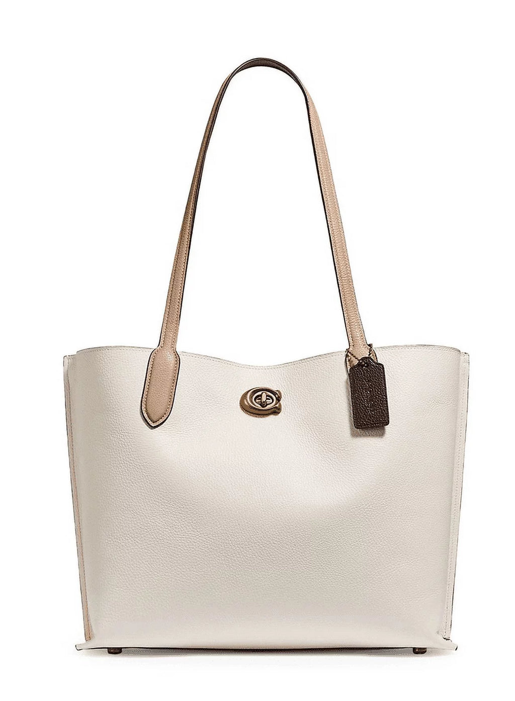 Womens Color-Block Leather Tote W60338