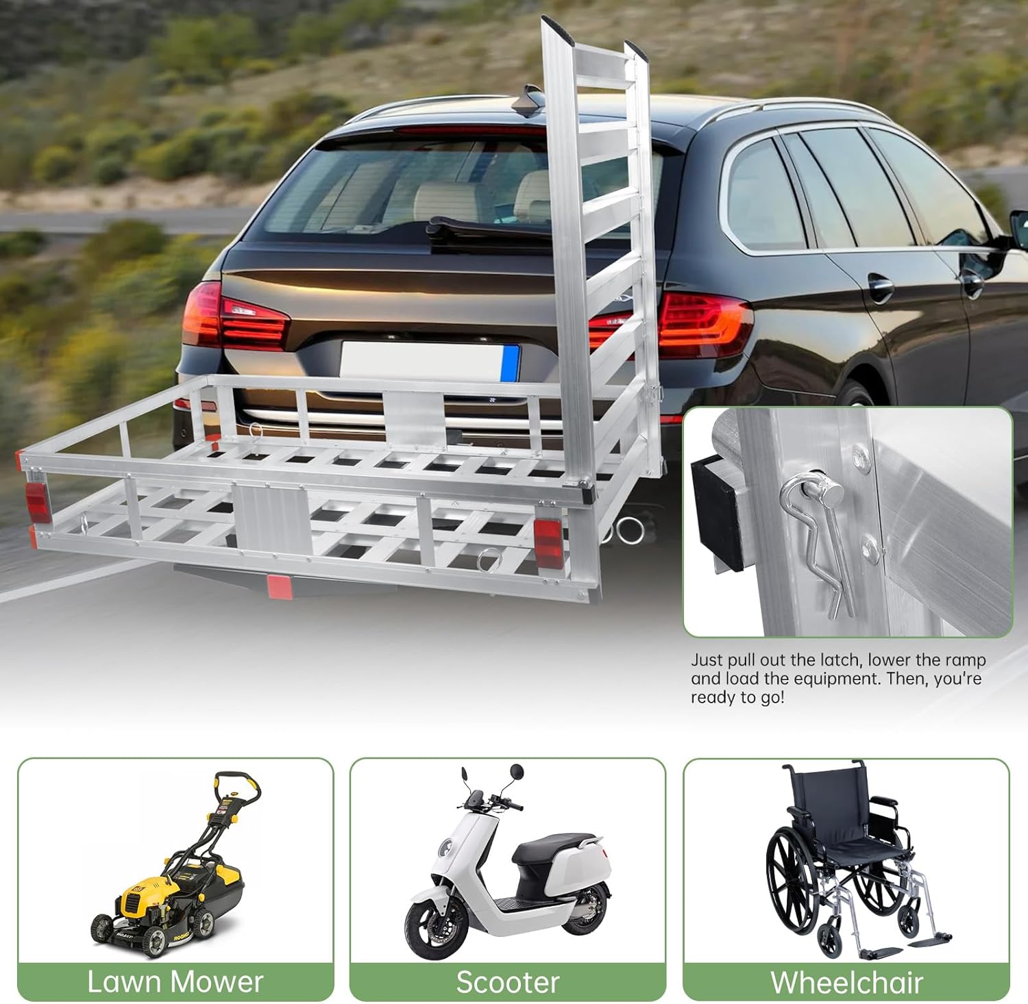 500lb Capacity 2" Hitch Cargo Carrier Q490