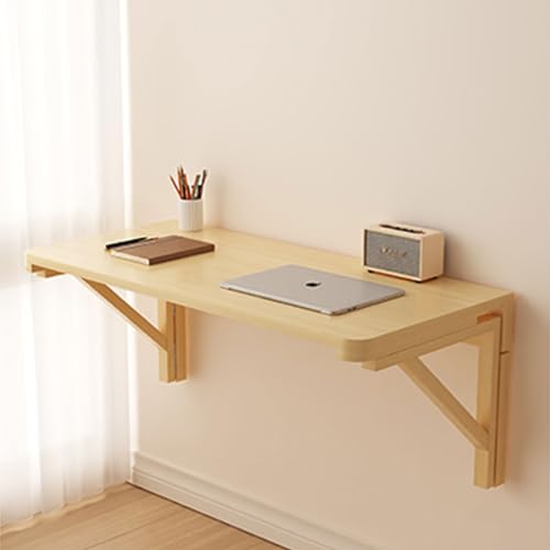 Solid Wood Wall Mounted Folding Desk 100*50CM C7730
