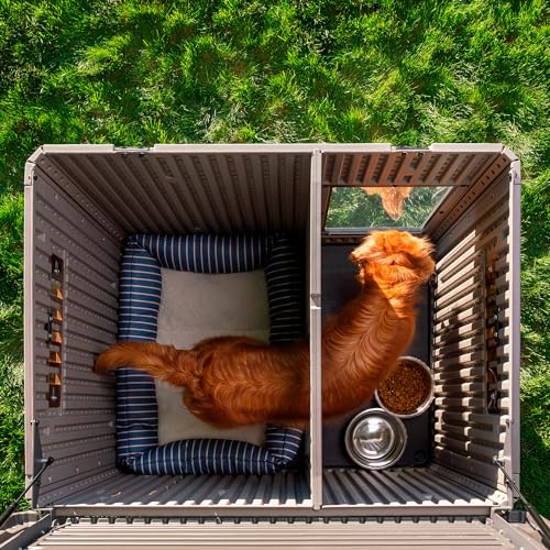 Weather Protected Dog House with Adjustable Vents X418