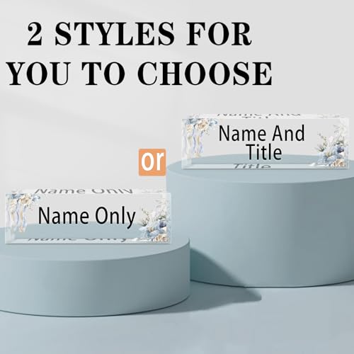Acrylic Desk Name Plate (Purple Gold Marble) F5440