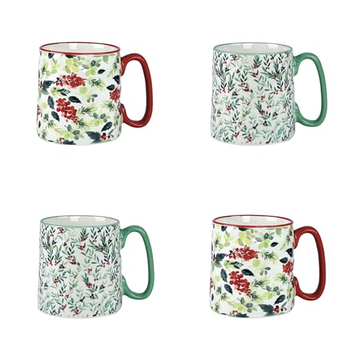 Set of 4 Holly Mug Q592205