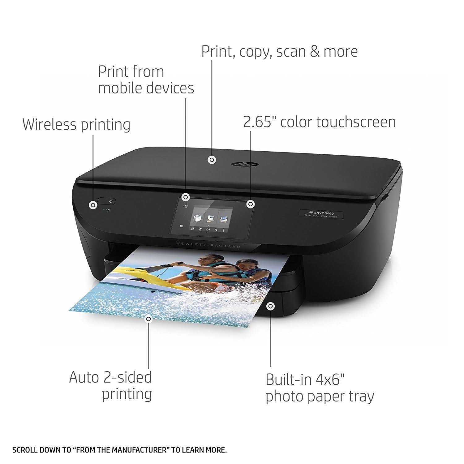HP Envy 5660 All in One Inkjet Wireless Printer Refurbished P4312