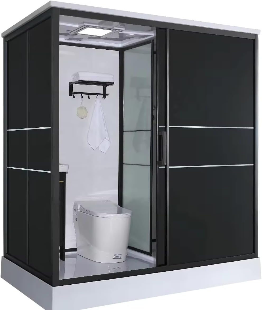 Prefab Bathroom Unit Toilet Shower Cubicle Set F5074