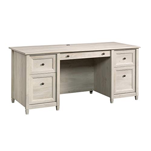 Estate Black Executive Desk with File Drawer Storage R743