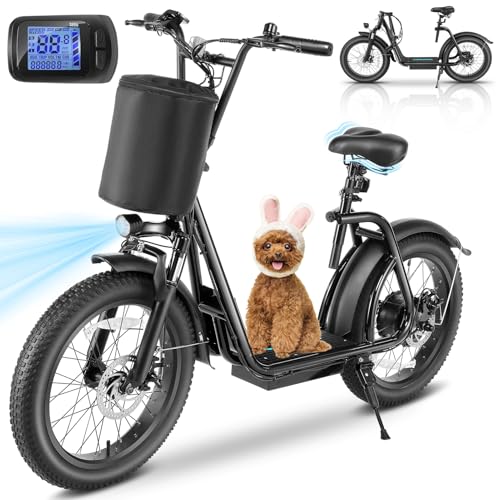 800w Electric Scooter with 20" Fat Tire, 20 MPH Top Speed, 30 Miles Range, Foldable P638