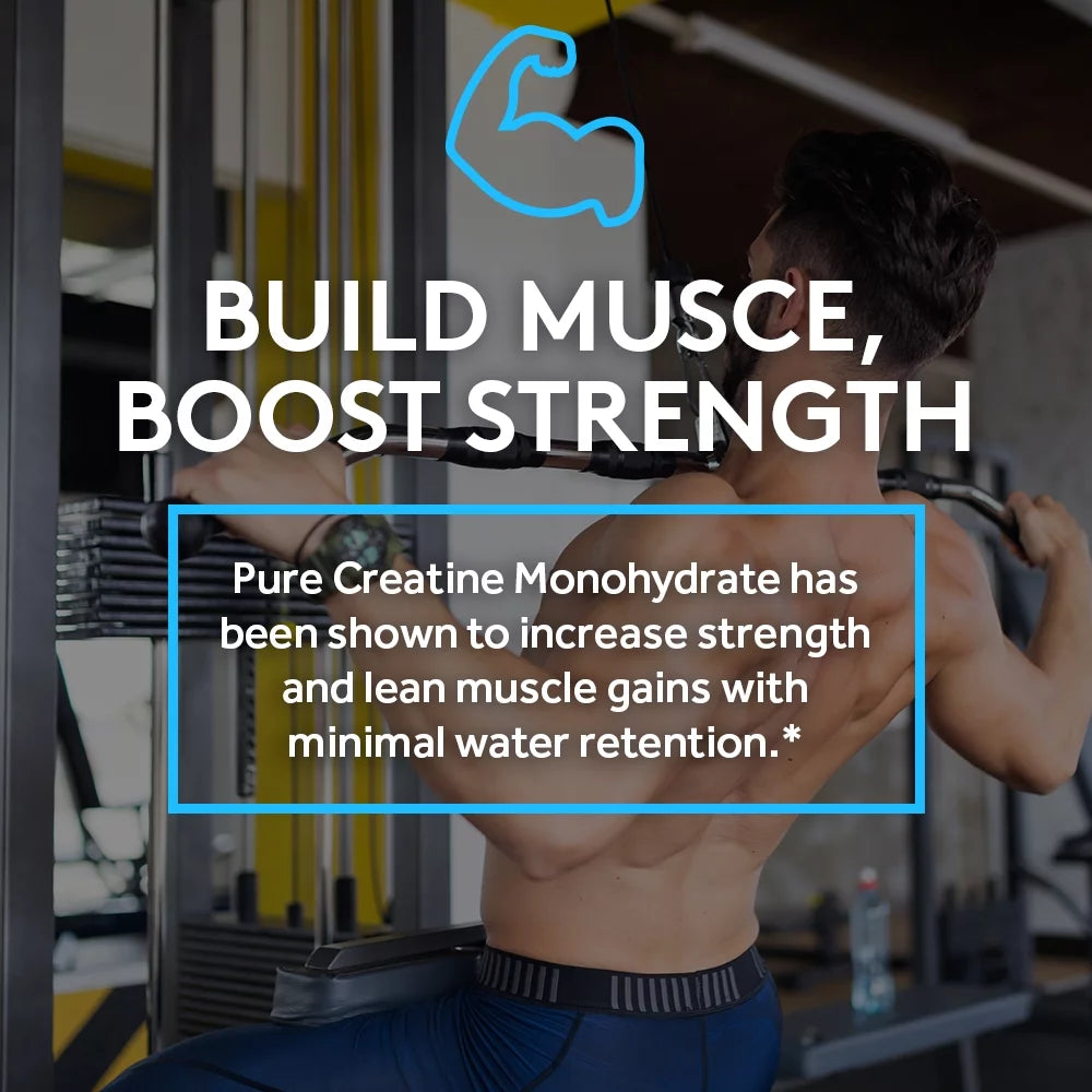 Unflavored Creatine Monohydrate Powder, 60 Servings R664