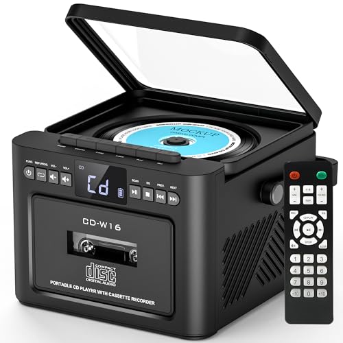 Portable Boombox CD Player with Cassette Player and Bluetooth V518951