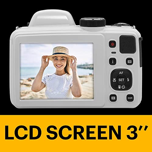 Red 20MP Digital Camera 42X Optical Zoom 24mm Wide Angle 1080P Full HD Video Y38155