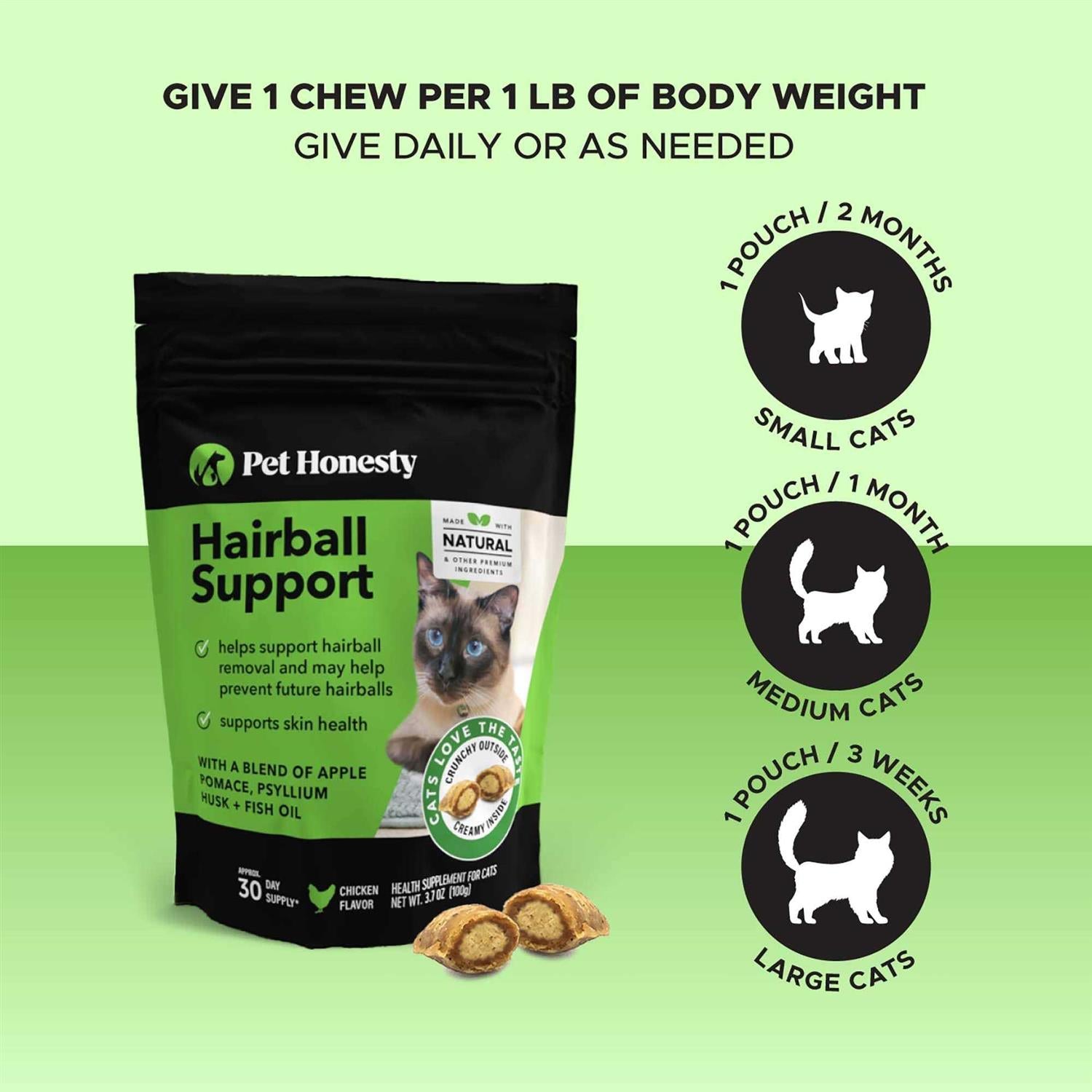 Hairball Support Cat Chews R3220