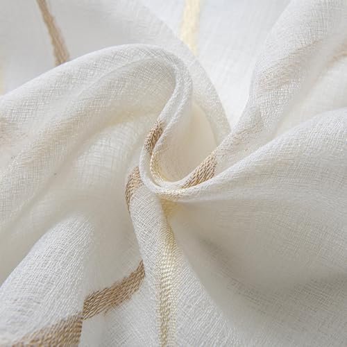 White W52 X L18 Inch Voile Curtain Valance F888978