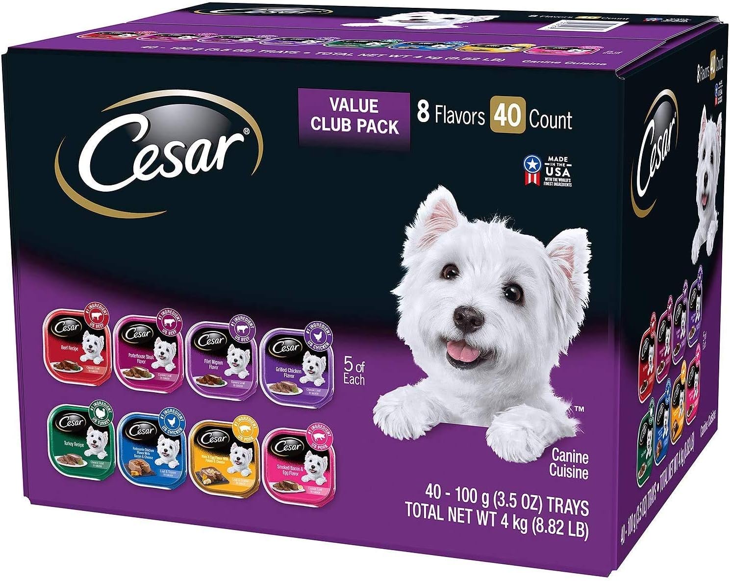 3.5 Ounce 40 Count Wet Dog Food Variety Pack Y5898