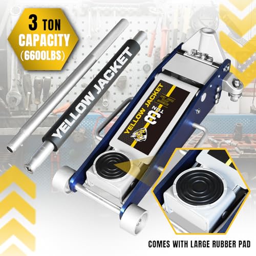 2.5 Ton Hydraulic Low Profile Floor Jack with Carrying Case D80225