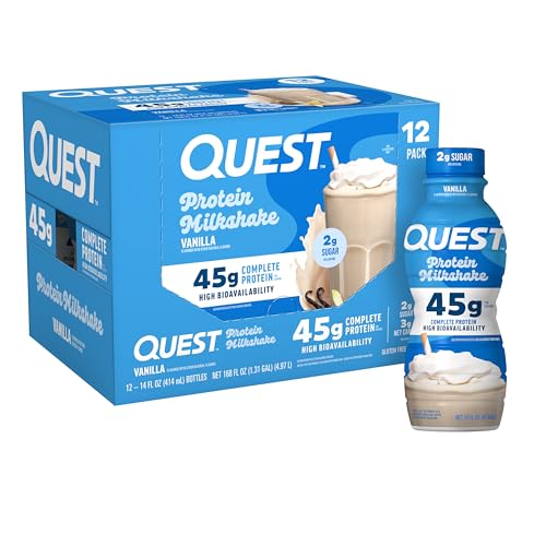 Chocolate Protein Shake, 45g Protein, 2g Sugar, 4g Net Carbs, Gluten Free, 12 Count G71400