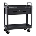 Black 30 in. Service Cart with Drawer Y256656