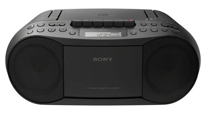 Black Portable Stereo Player CD Cassette MP3 Boombox Radio G665
