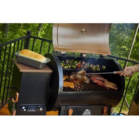 Wood Fired Pellet Grill with Flame Broiler A201384