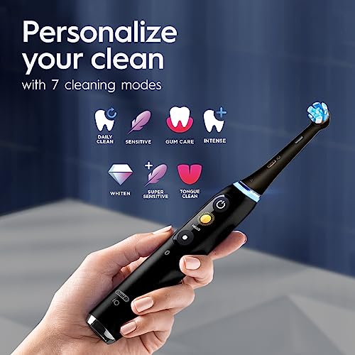 Rose Rechargeable Electric Toothbrush with 4 Replacement Toothbrush Heads and Charging Travel Case Z992634