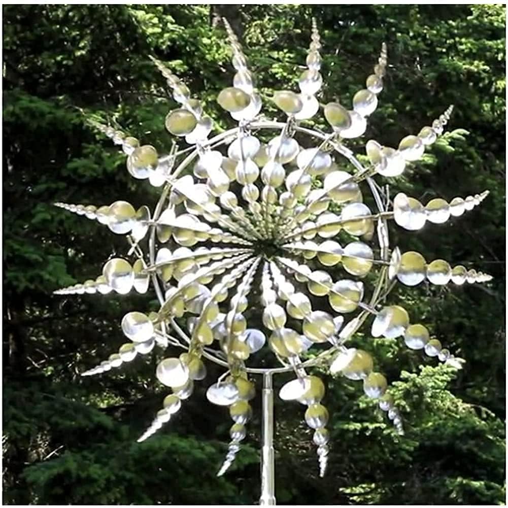 White Kinetic Windmill Spinner J60263