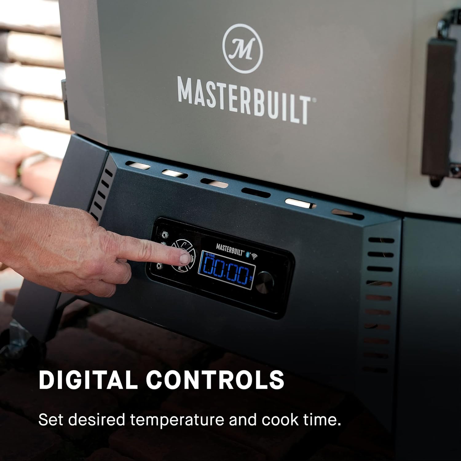 40-inch Digital Charcoal Vertical BBQ Smoker with WiFi Control V252