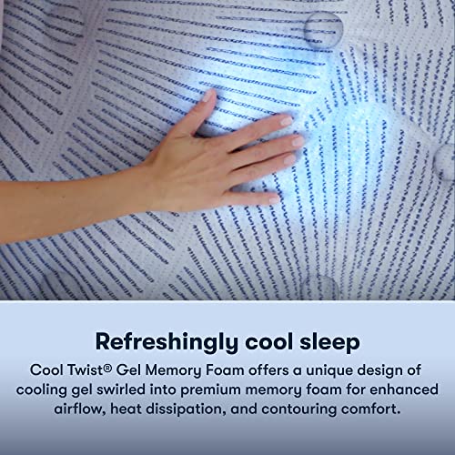 King Mattress with Plush Pillow Top, Cooling Gel Memory Foam, Pocket Innersprings J680147