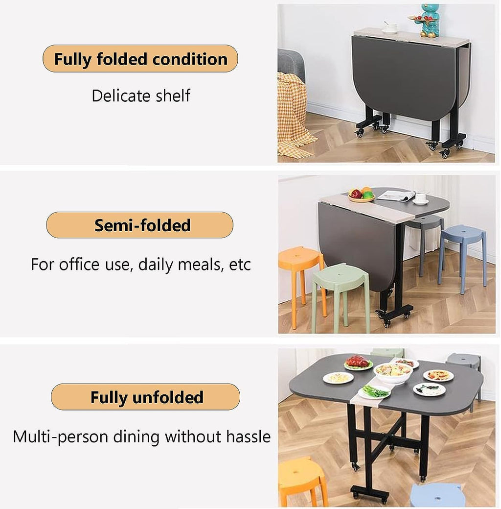 Solid Wood Drop Leaf Folding Dining Table B214