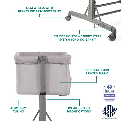 Dark Blue Portable Baby Bassinet with Breathable Mesh Panels S57912