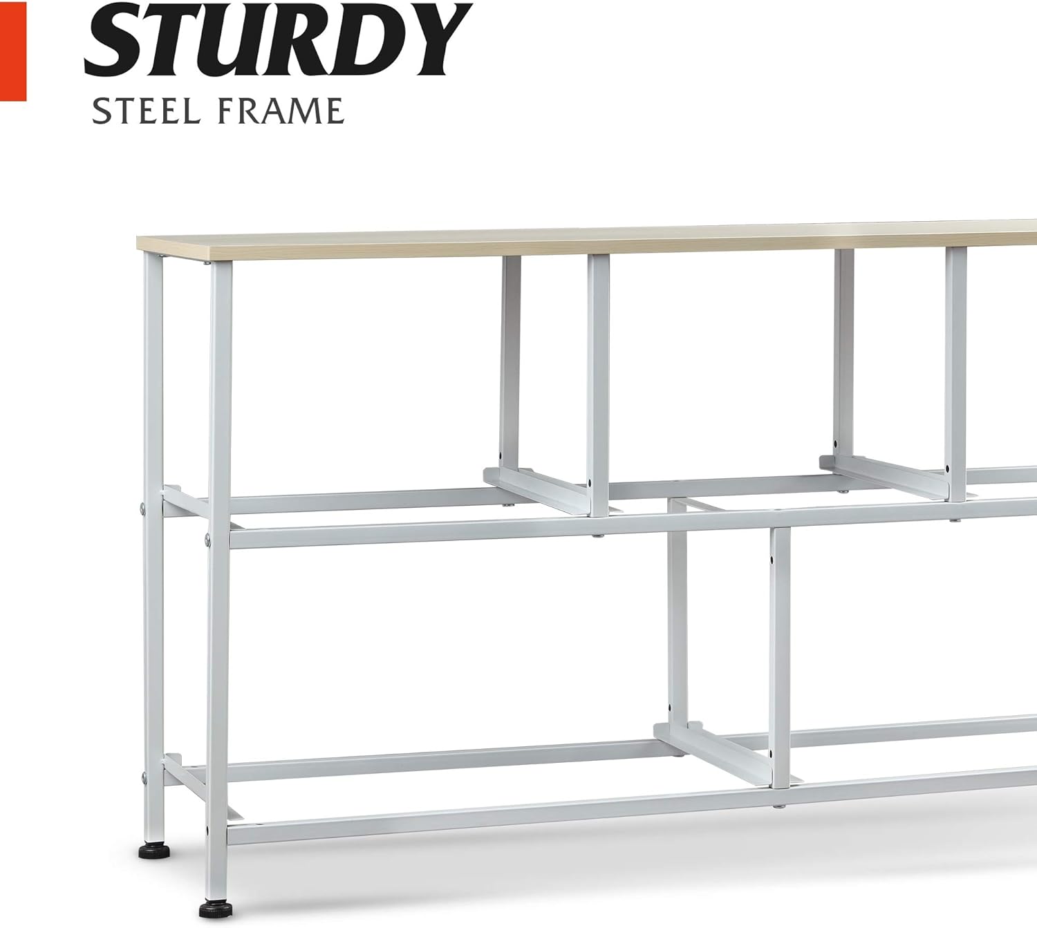 1-Drawer Nightstand and 5-Drawer Dresser Set with Fabric Bins, Steel Frame F2737
