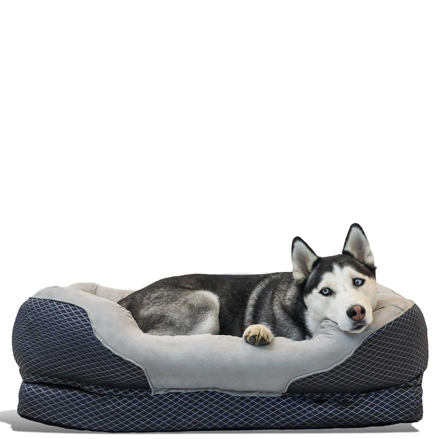Gray Orthopedic Dog Bed X573