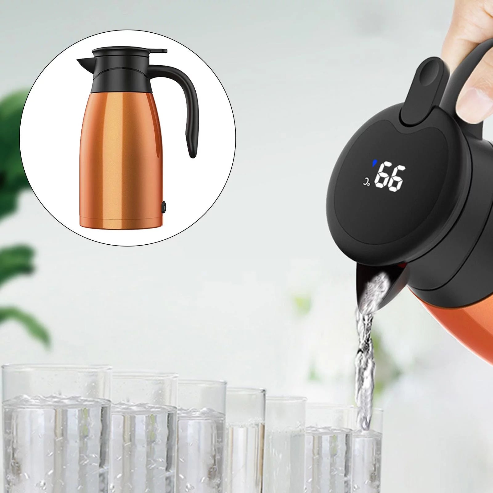 Orange Portable 12 Kettle Boiler Heater Q973948
