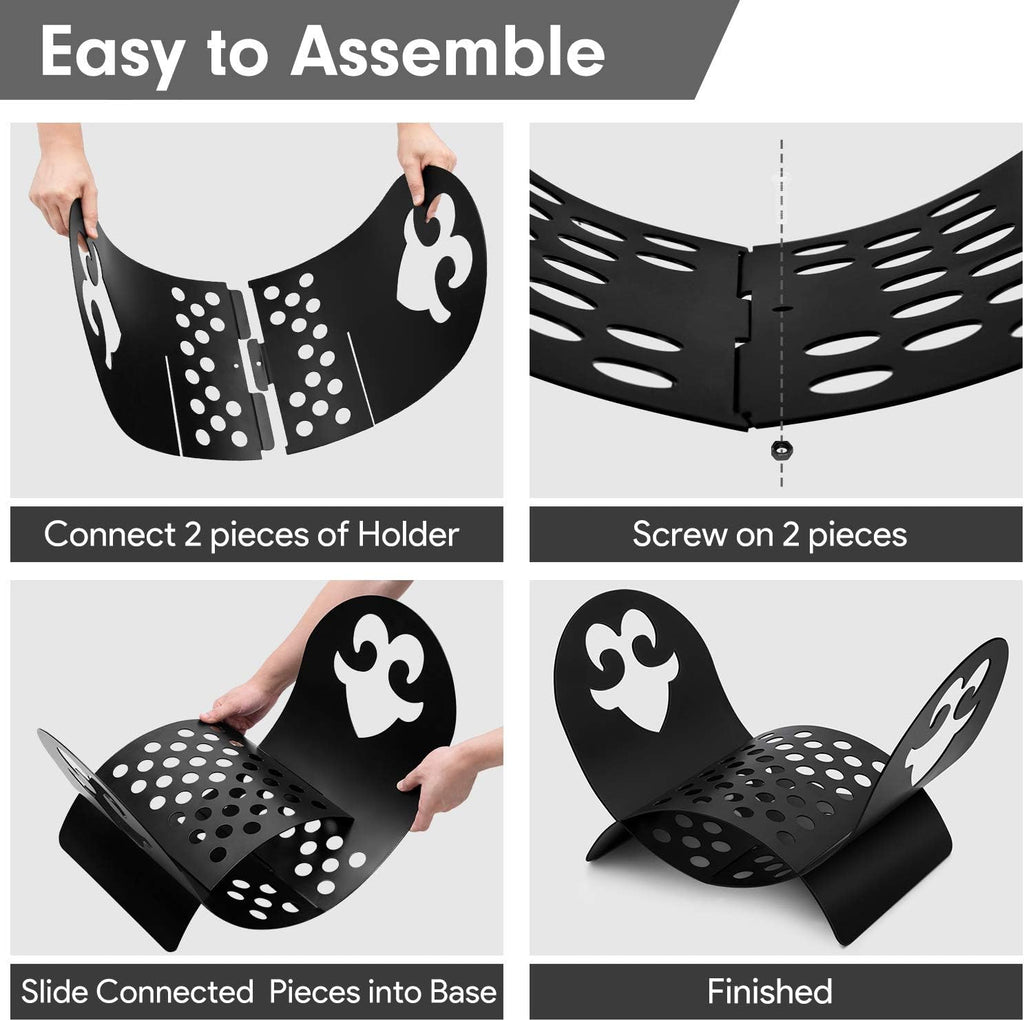 Black Metal Firewood Rack N5999