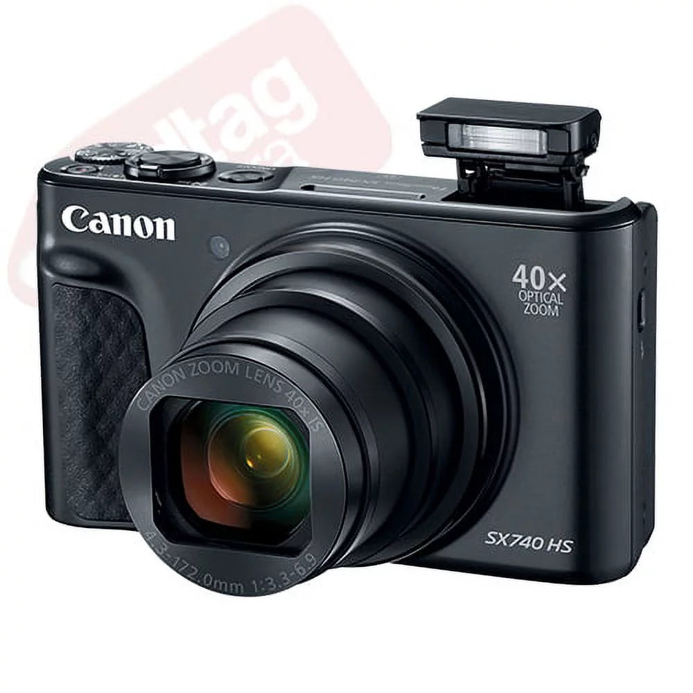 20.3MP 4K Digital Camera 40x Optical Zoom Wi-Fi Black W210