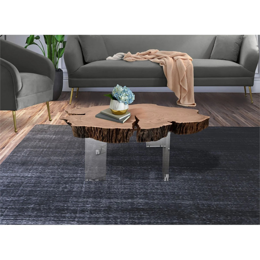 Acacia Wood Top Coffee Table W2482