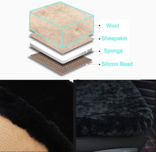 100% Natural Sheepskin Car Seat Cushion O181370