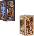 DIY Book Nook Kit with Dust Cover LED 3D Wooden Puzzle Bookends O830