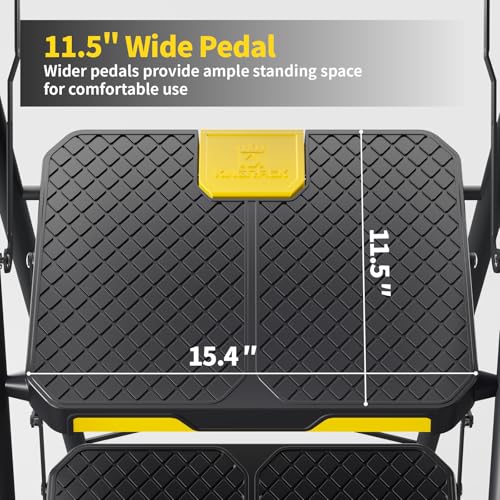 6 Step Steel Ladder with Tool Platform and Handrails E396695