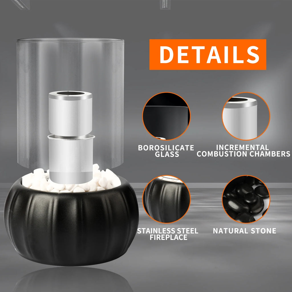 Tabletop Fire Pit with Combustion Chambers and Fire Killer K196709