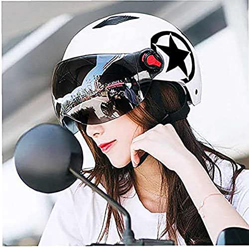 Open Face Motorcycle Helmet with Visor S525806