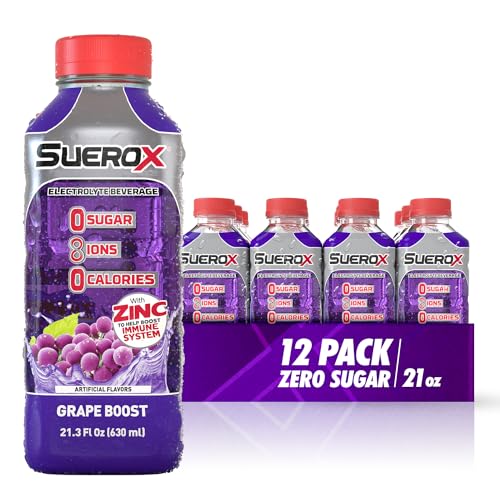 Zero Sugar Electrolyte Drink, 21.3 Fl Oz, Berry Blast, 12 Count W292