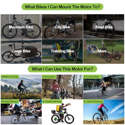 1000W 750W 500W Mid Drive Ebike Motor Kit with LCD Display I654544