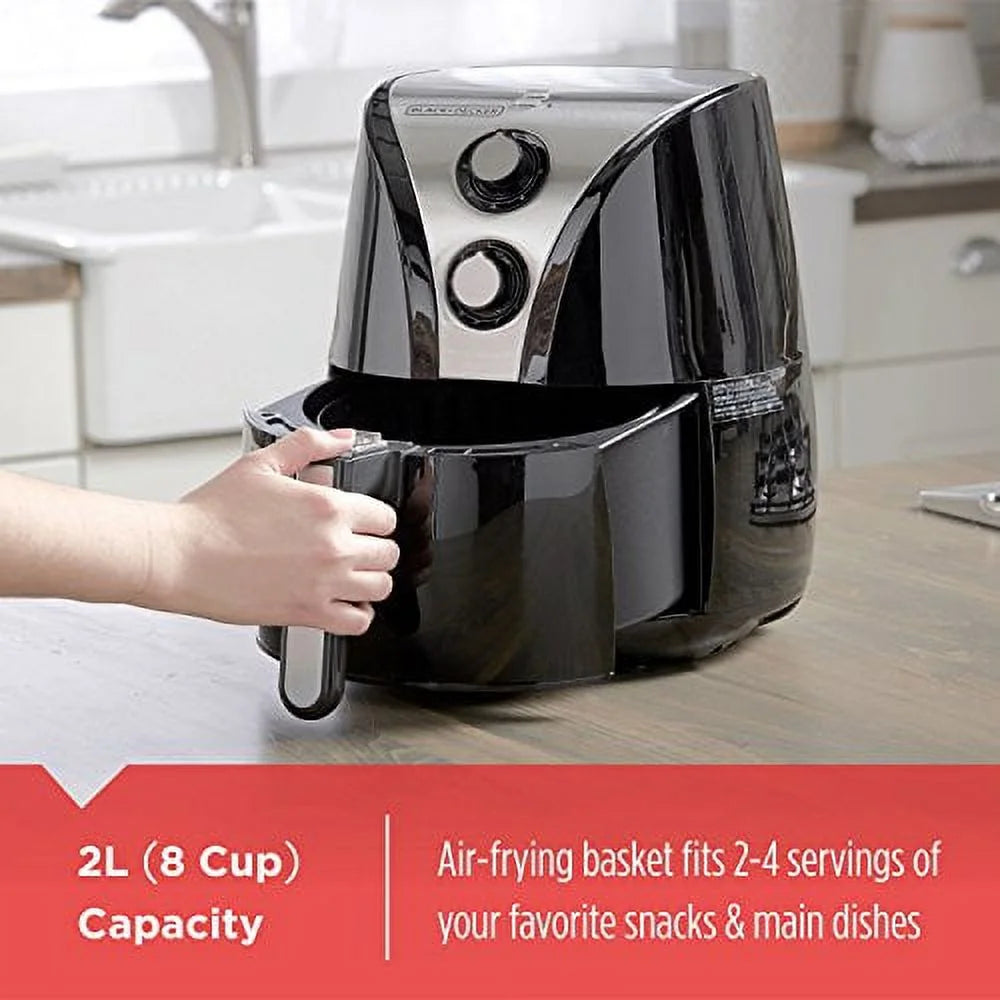 2-Liter Black/Stainless Steel Air Fryer M463824