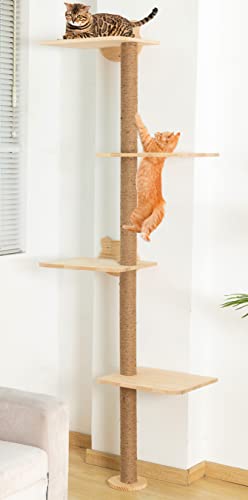 73 inch Cat Tree Wall Mounted Scratching Post P953816