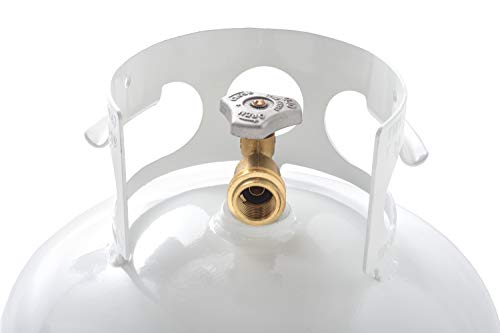 20 Pound Steel Propane Tank Cylinder with Type 1 Valve, White G96361