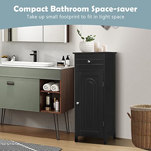 Black Large Bathroom Storage Cabinet R416801