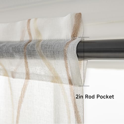 White W52 X L18 Inch Voile Curtain Valance F888978