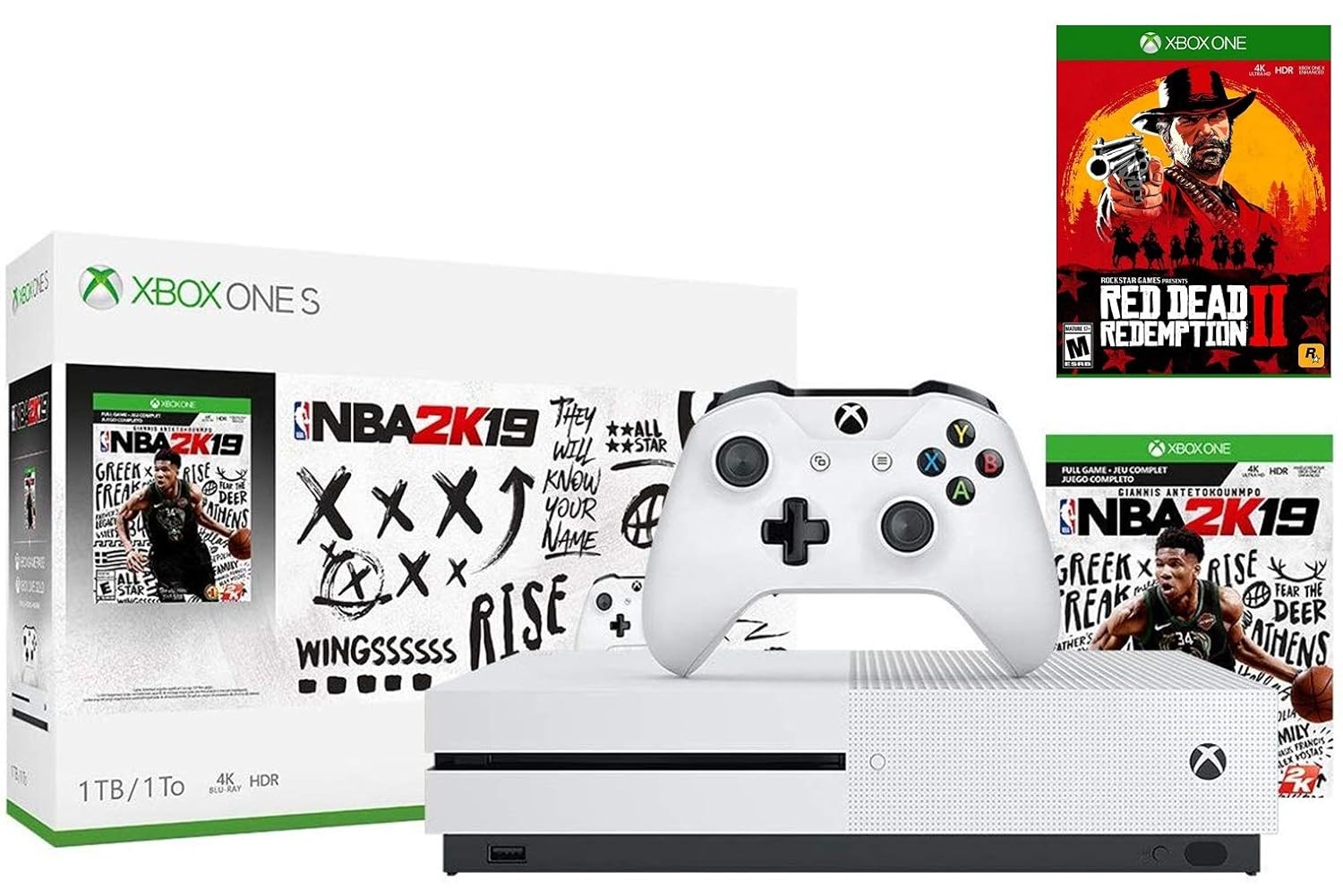 1TB Xbox One S Console with Wireless Controller T845