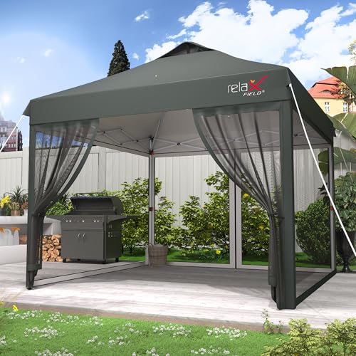 10x10 Pop Up Canopy Tent with Mosquito Netting C1443