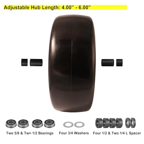 15x6.00-6 Flat Free Tire and Wheel Assembly X892